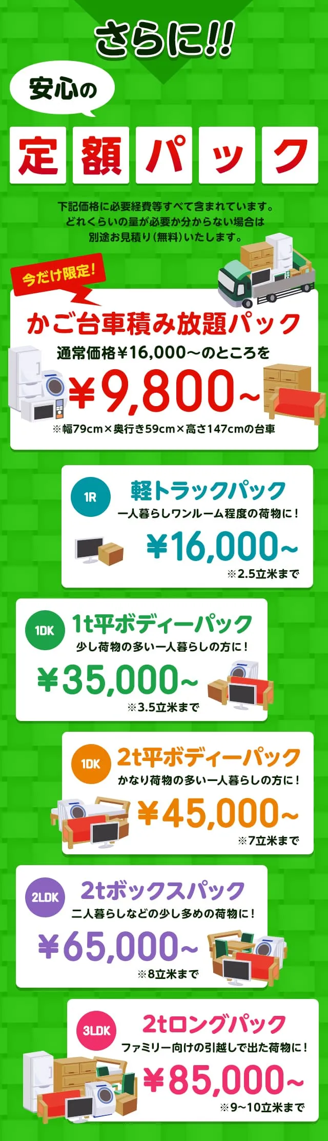 定額パック（SP）